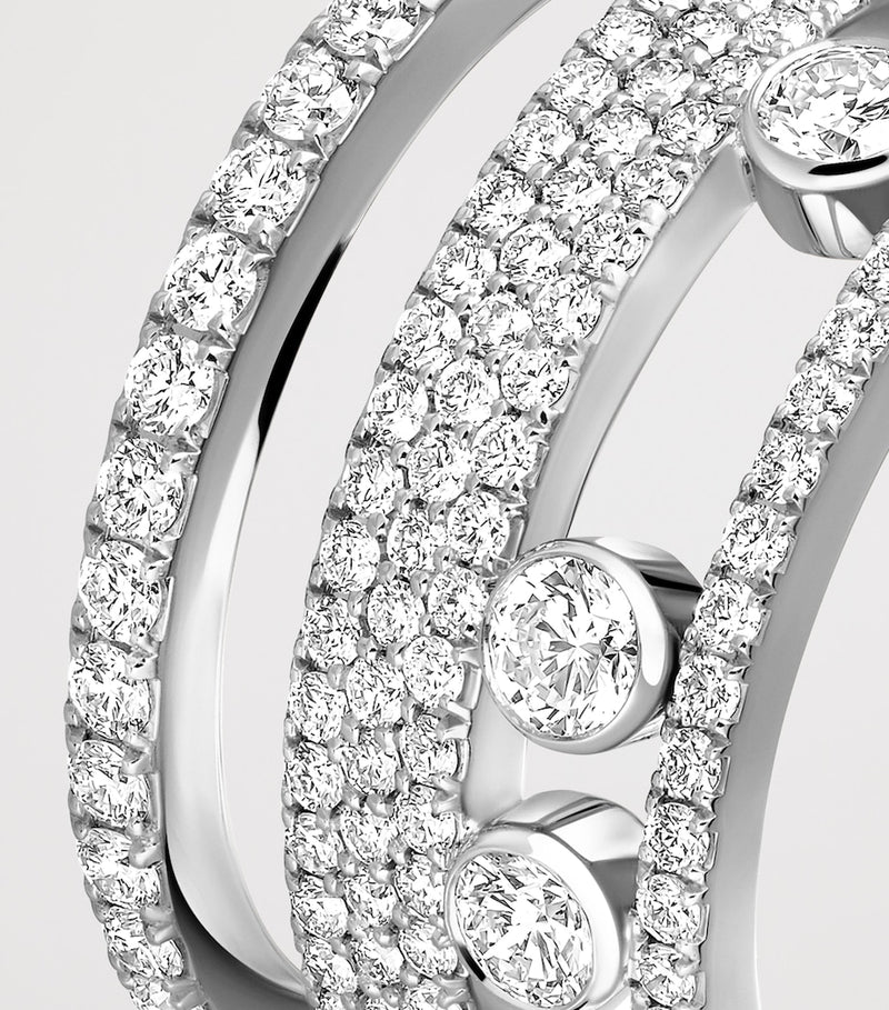 Messika Move Romane Weißgold Diamantring 1,00 ct, importiert aus Großbritannien