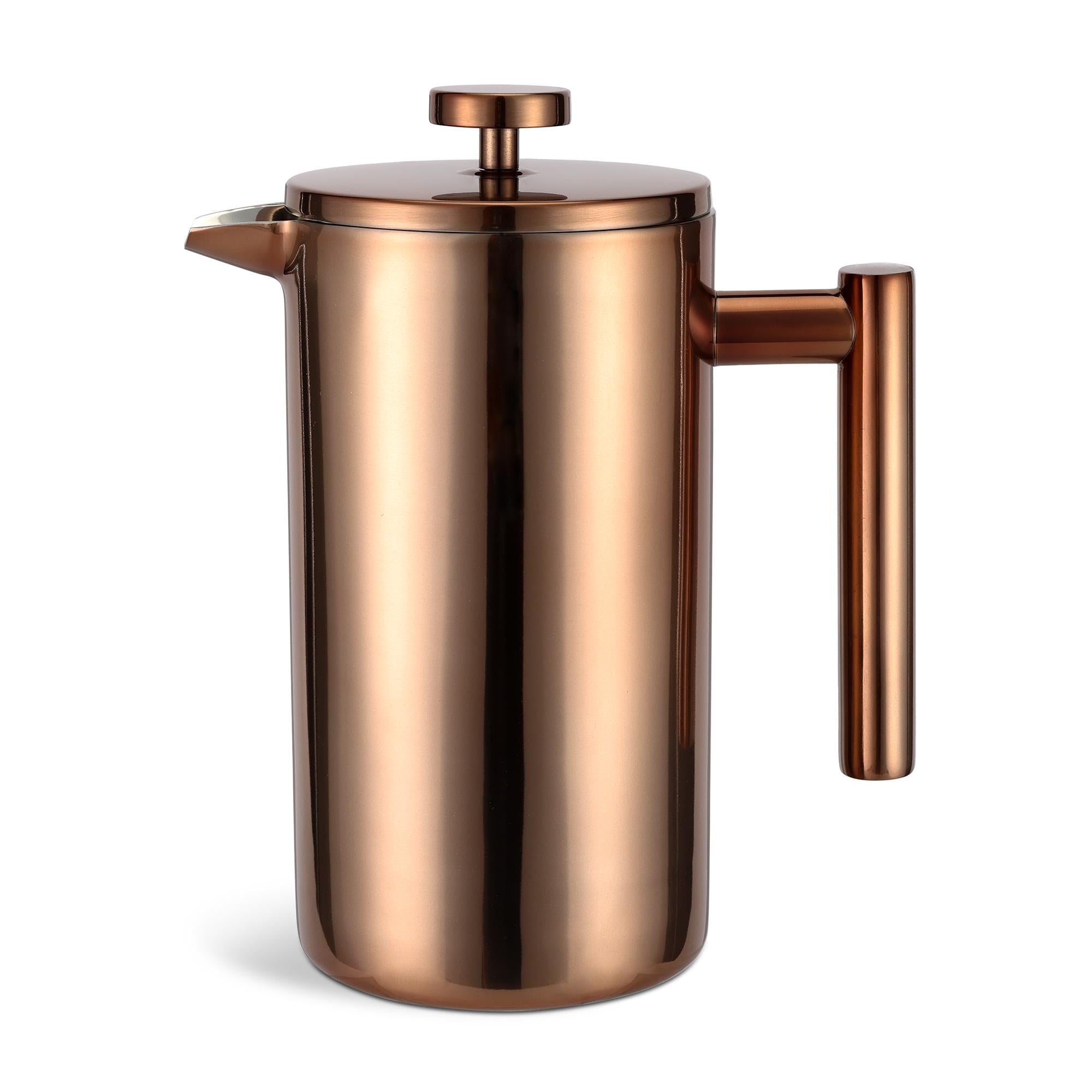 Habitat Double Walled Copper Cafetiere 8 Cup GOODS Sainsburys   