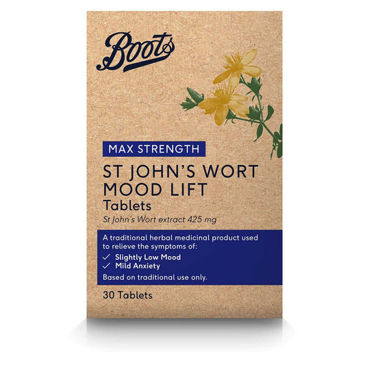 Boots Max Strength St John's Wort Mood Lift Tablets - 30 tablets GOODS Boots   