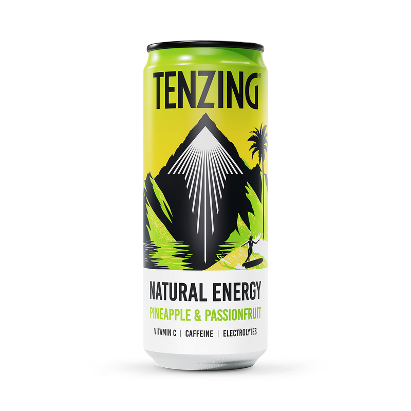 Tenzing pineapple passion fruit energy drink 330ml (British brand)