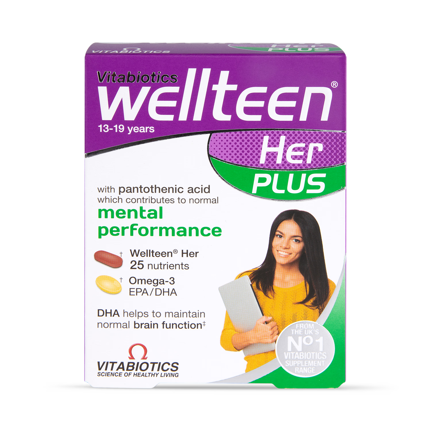 Vitabiotics Wellteen Her Plus 56 Tablets (British brand)