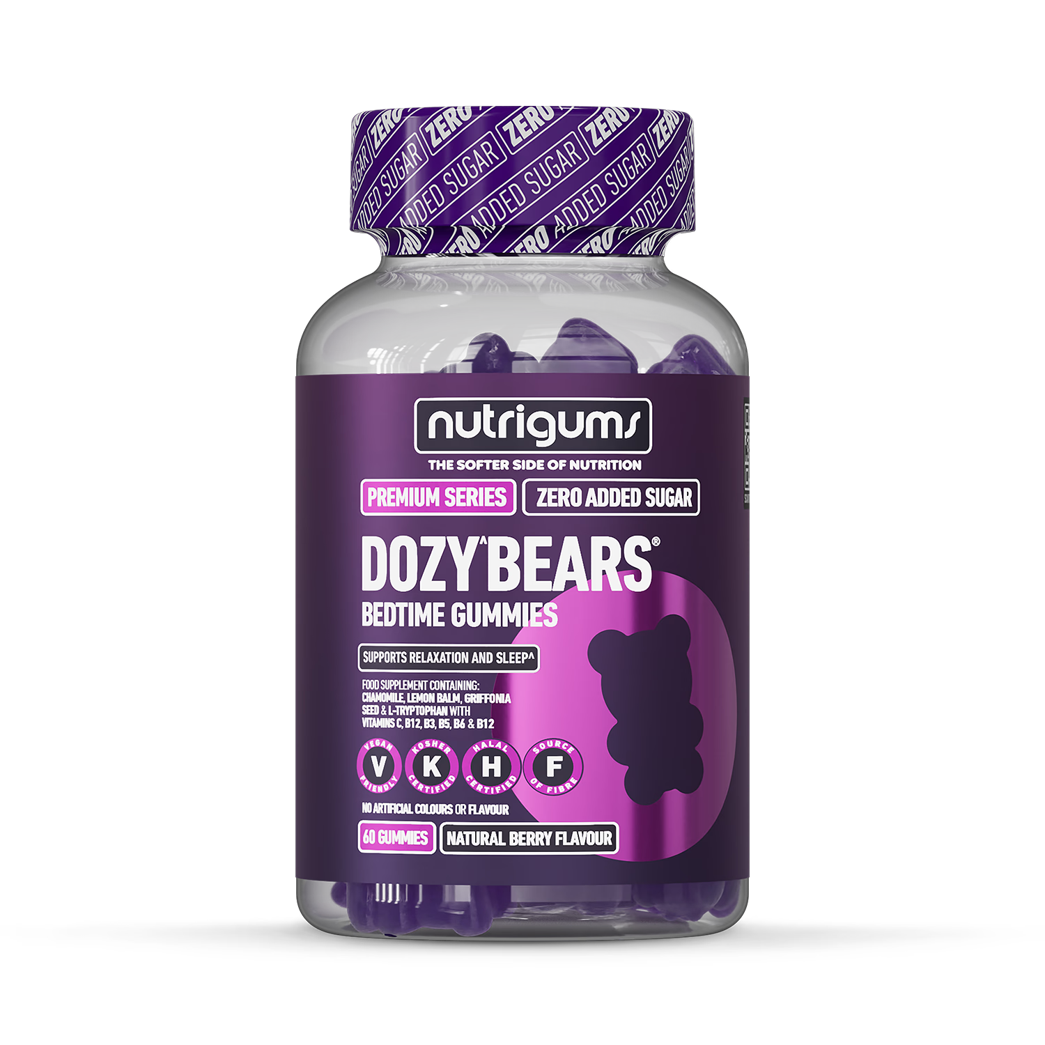 Nutrigums Dozy Bears sleep gummies 60 gummies (British brand)