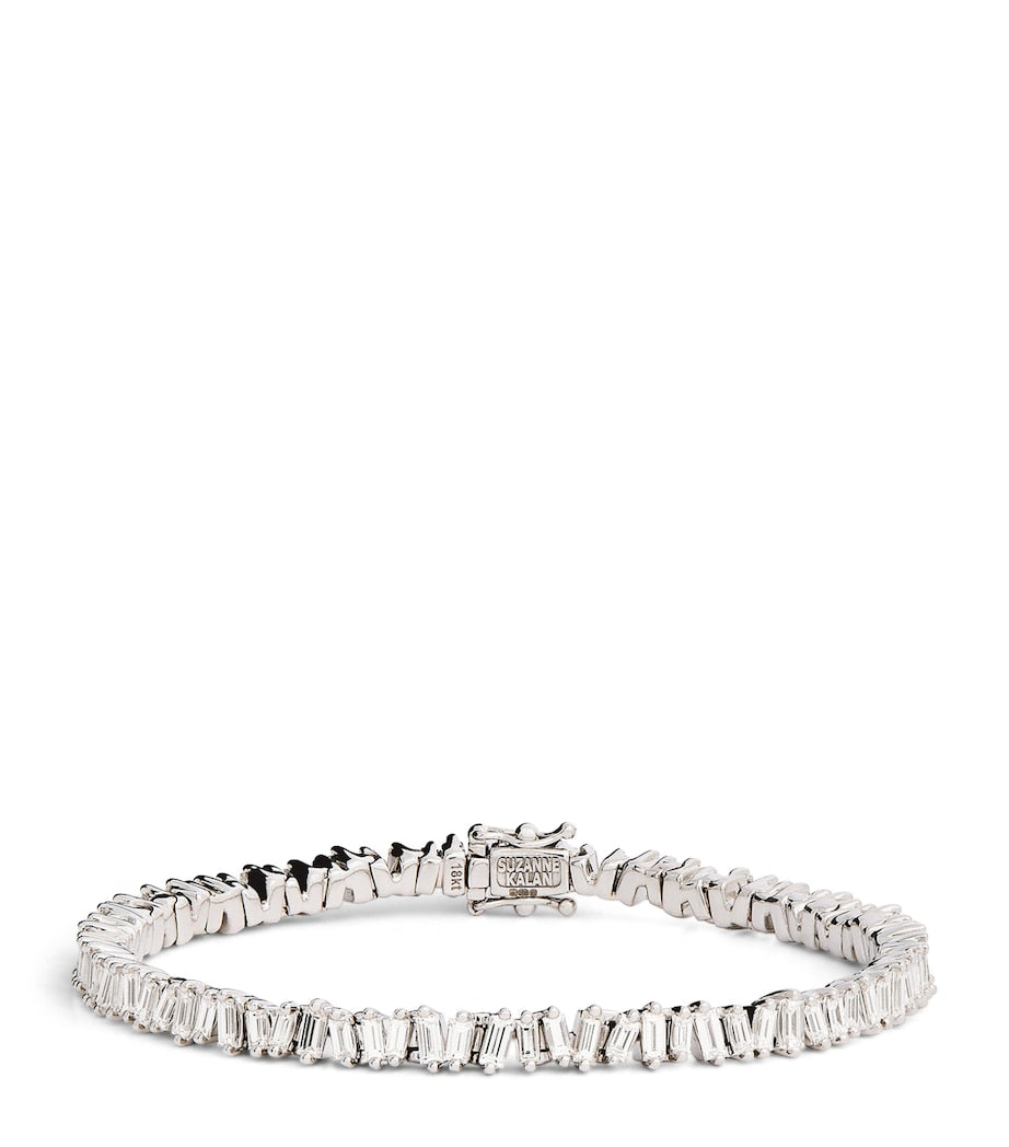 Suzanne Kalan white gold diamond classic tennis bracelet, UK version