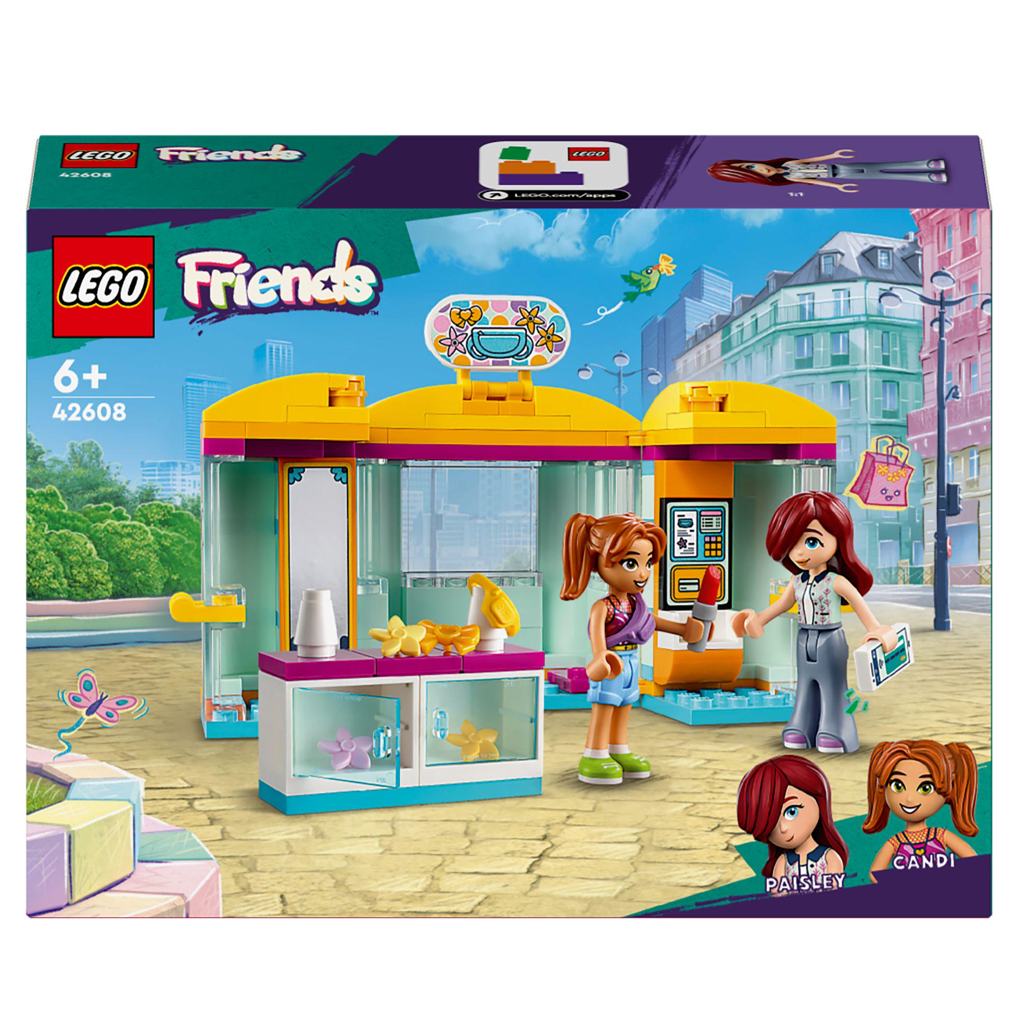 LEGO Friends Tiny Accessories Shop Toy with Mini-Dolls 42608 GOODS Sainsburys   