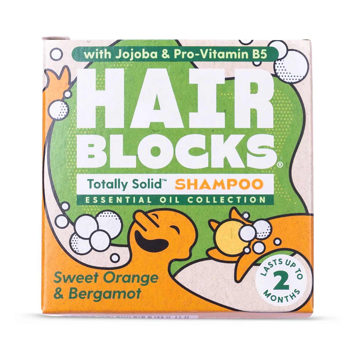 Hair Blocks solid shampoo bar sweet orange bergamot (British brand)