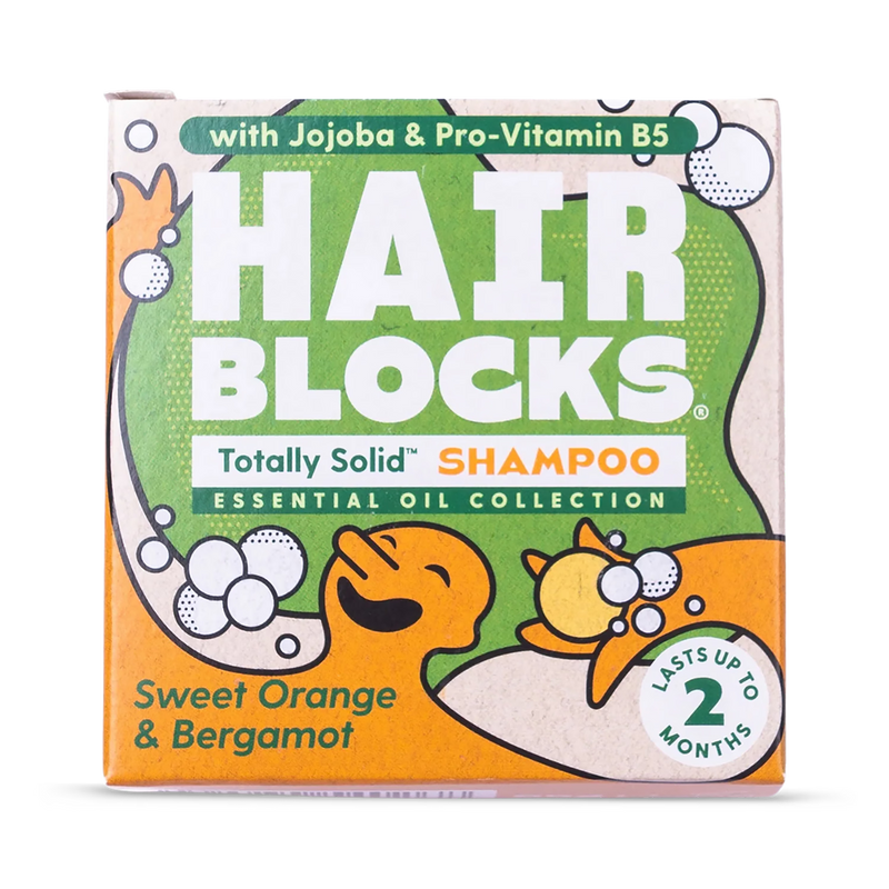 Hair Blocks solid shampoo bar sweet orange bergamot (British brand)