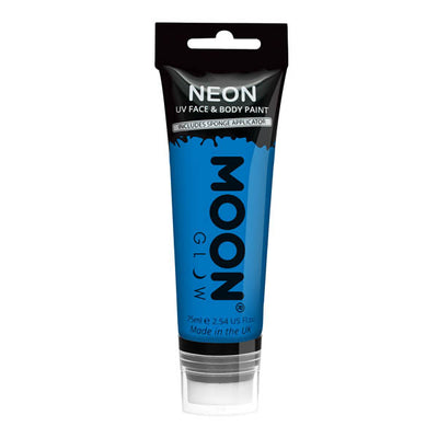 Superdrug Moon Glow Neon UV Face Paint Blue 75ml - Kjøp online hos McGrocer