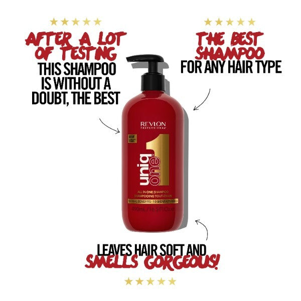 Revlon Uniqone Shampoo 490ml, imported from the UK