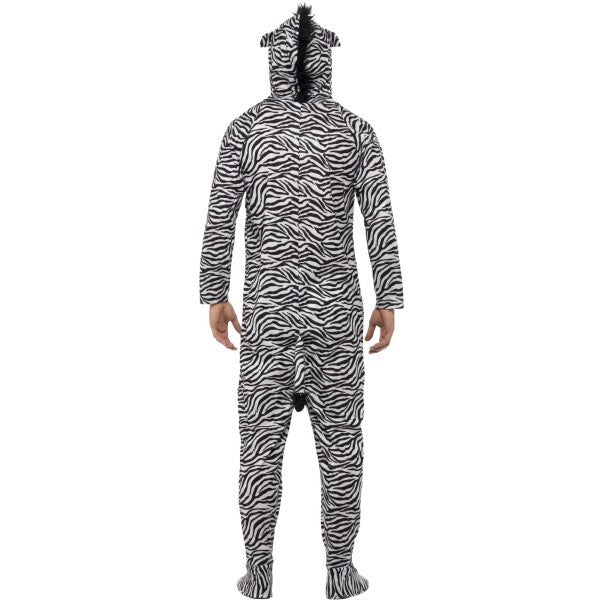 Smiffys zebra costume all-in-one hood, imported from the UK