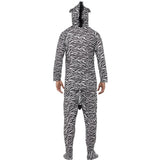 Smiffys zebra costume all-in-one hood, imported from the UK