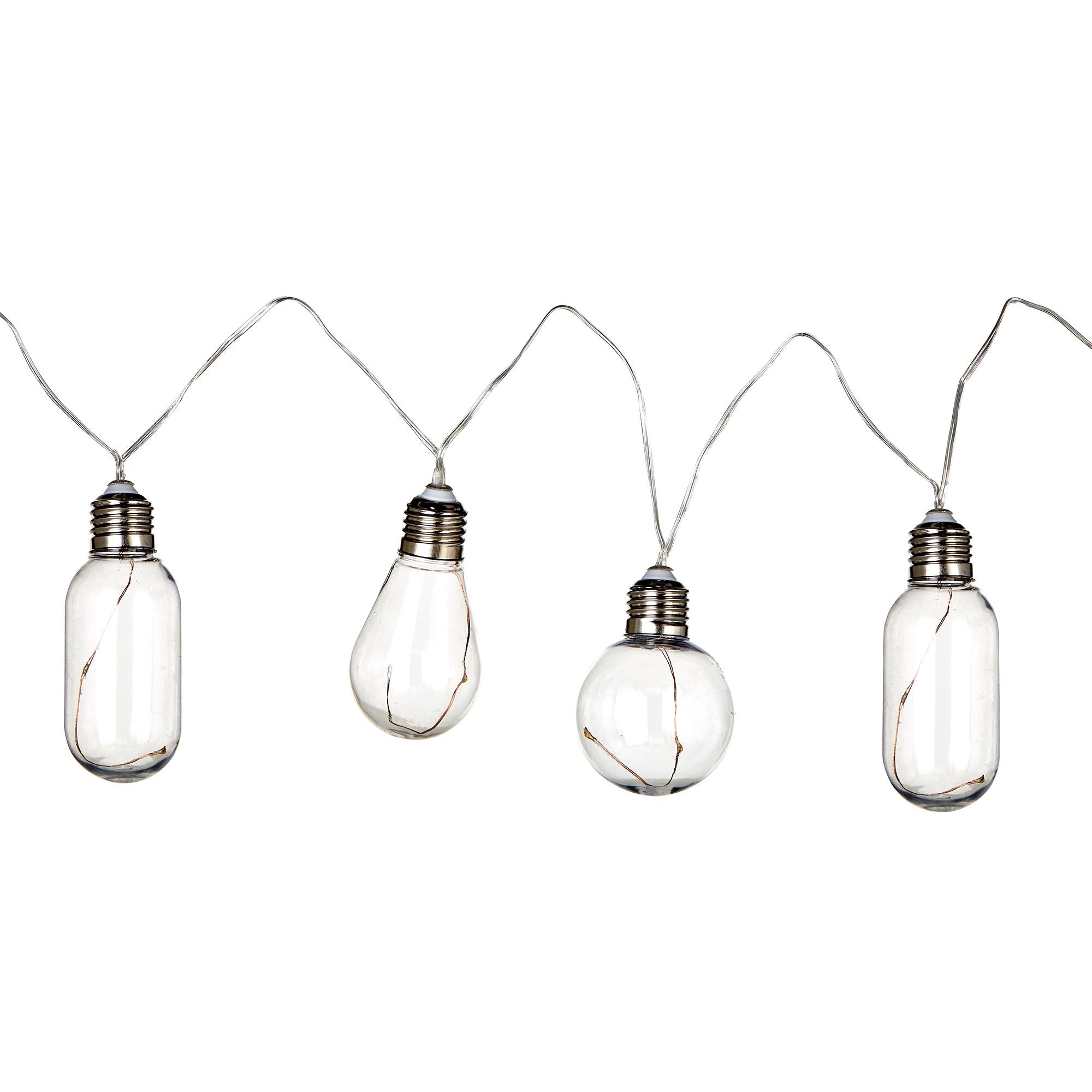 Sainsbury's Home Solar Vintage Bulb String Lights 20 Lumen GOODS Sainsburys   