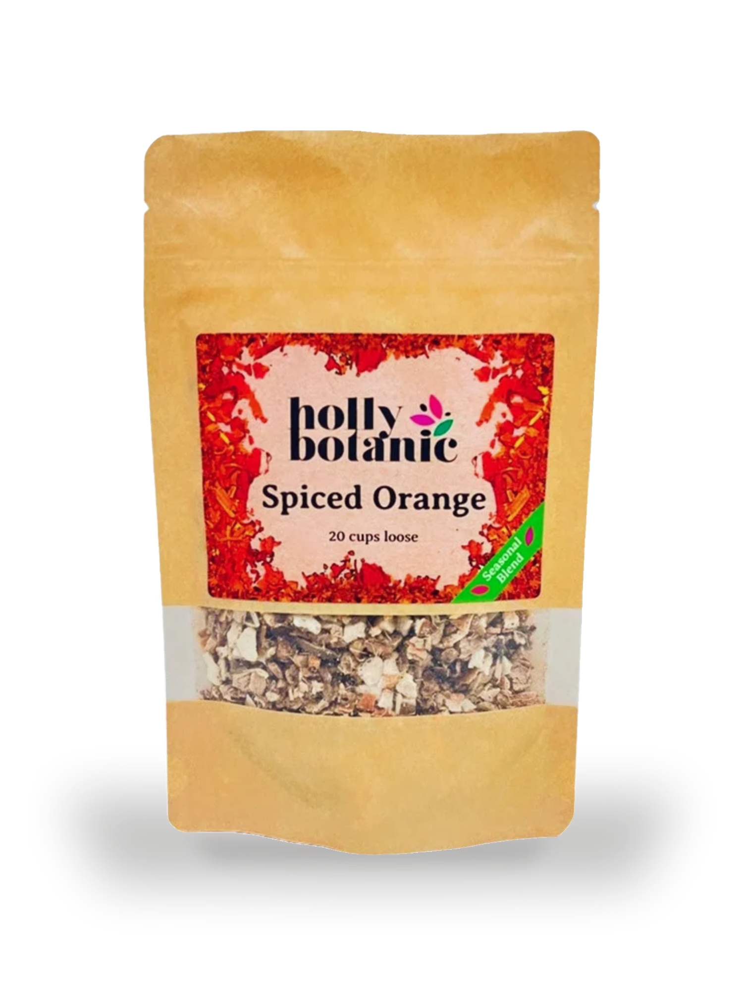 Holly Botanic Spiced Orange Tisane 20 Cup Loose, imported from the UK