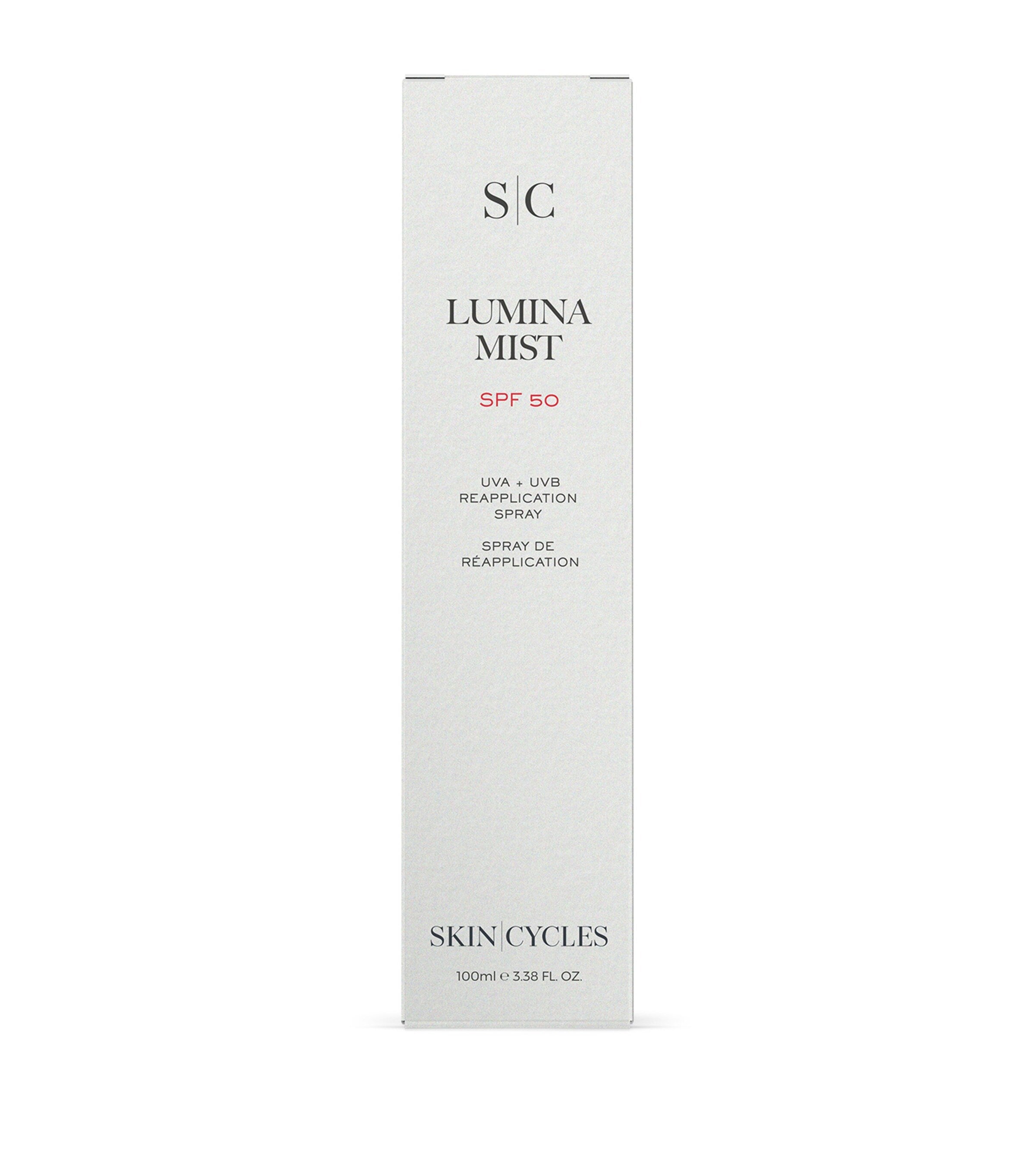SKIN - CYCLES Lumina Mist SPF 50 sunscreen mist 100ml (British brand)