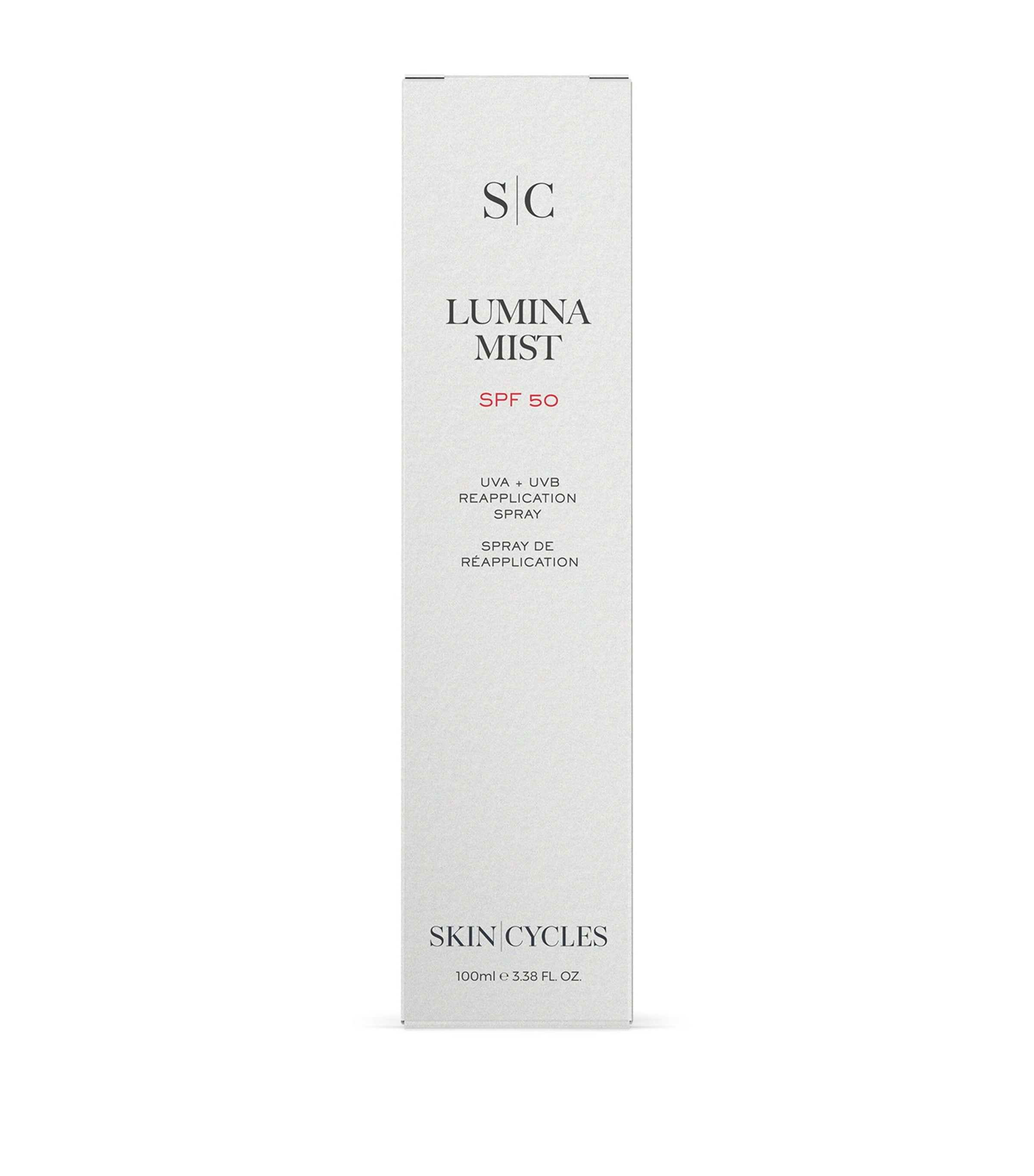 SKIN - CYCLES Lumina Mist SPF 50 sunscreen mist 100ml (British brand)