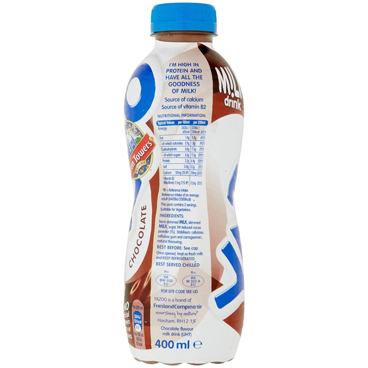 Yazoo Chocolate Milkshake, 10 x 400ml GOODS Costco UK