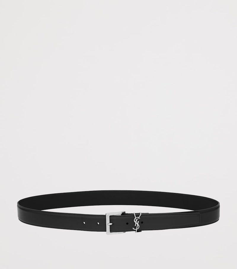 Saint Laurent calfskin Cassandre belt - British product