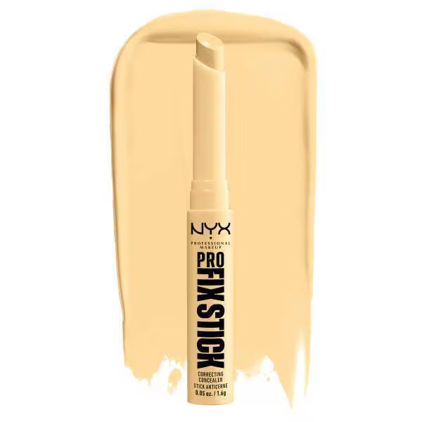 NYX Pro Fix Stick yellow colour corrector, imported from the UK