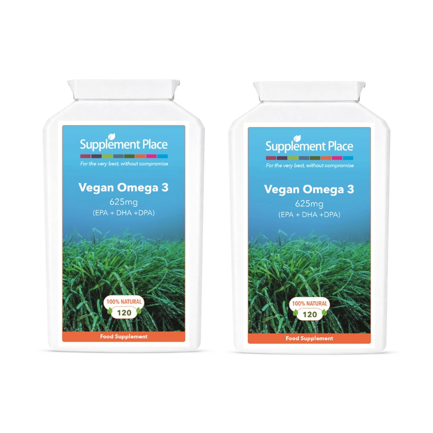 Supplement Place Vegan Omega 3 625mg 240 capsules - British product