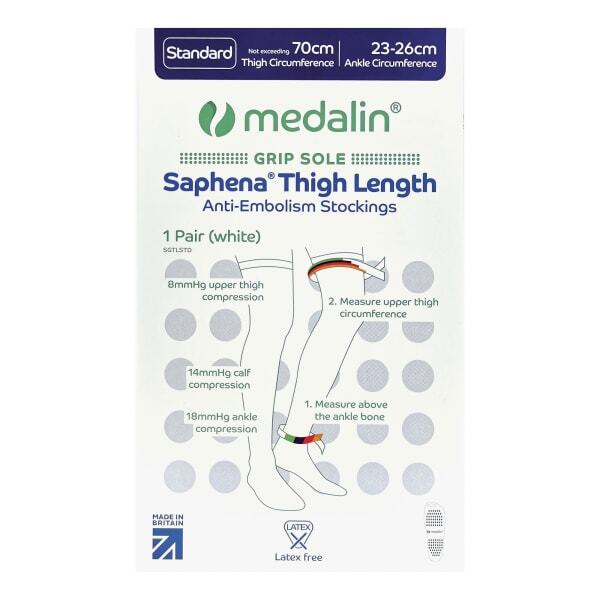 Medalin anti-embolism compression stockings non-slip thigh high (British brand)