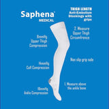 Medalin anti-embolism compression stockings non-slip thigh high (British brand)