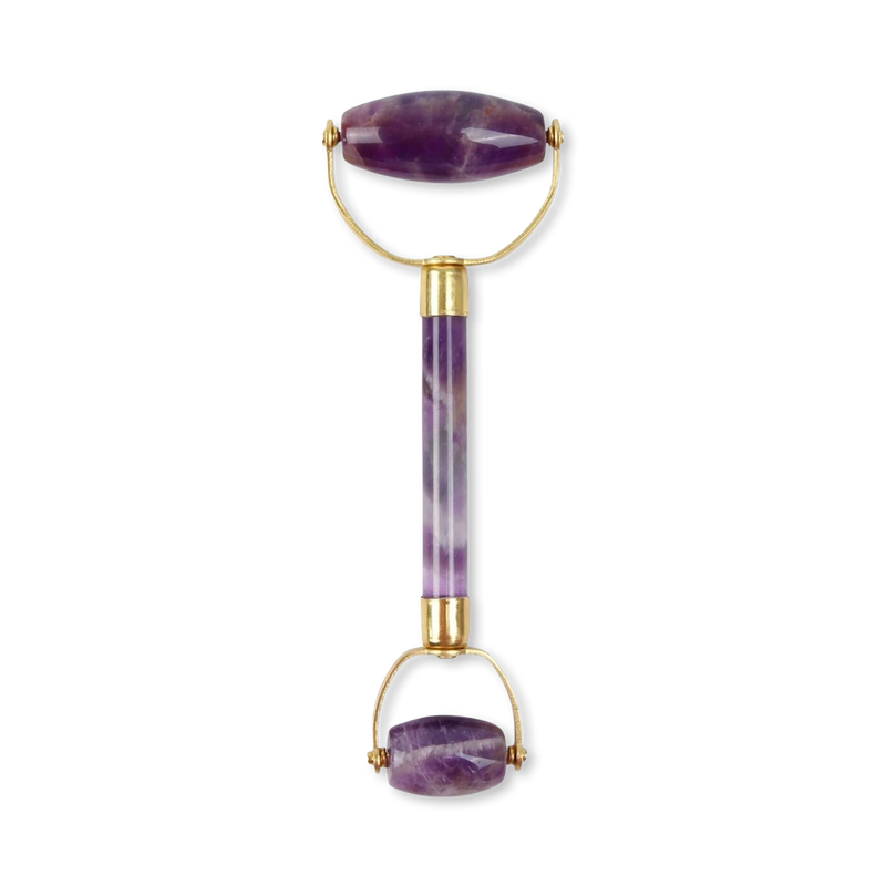 Genuine amethyst crystal roller for facial massage (British brand)