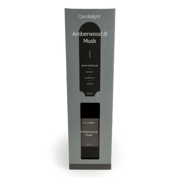 Candleight reed diffuser Amberwood & Musk 2000ml, imported from the UK