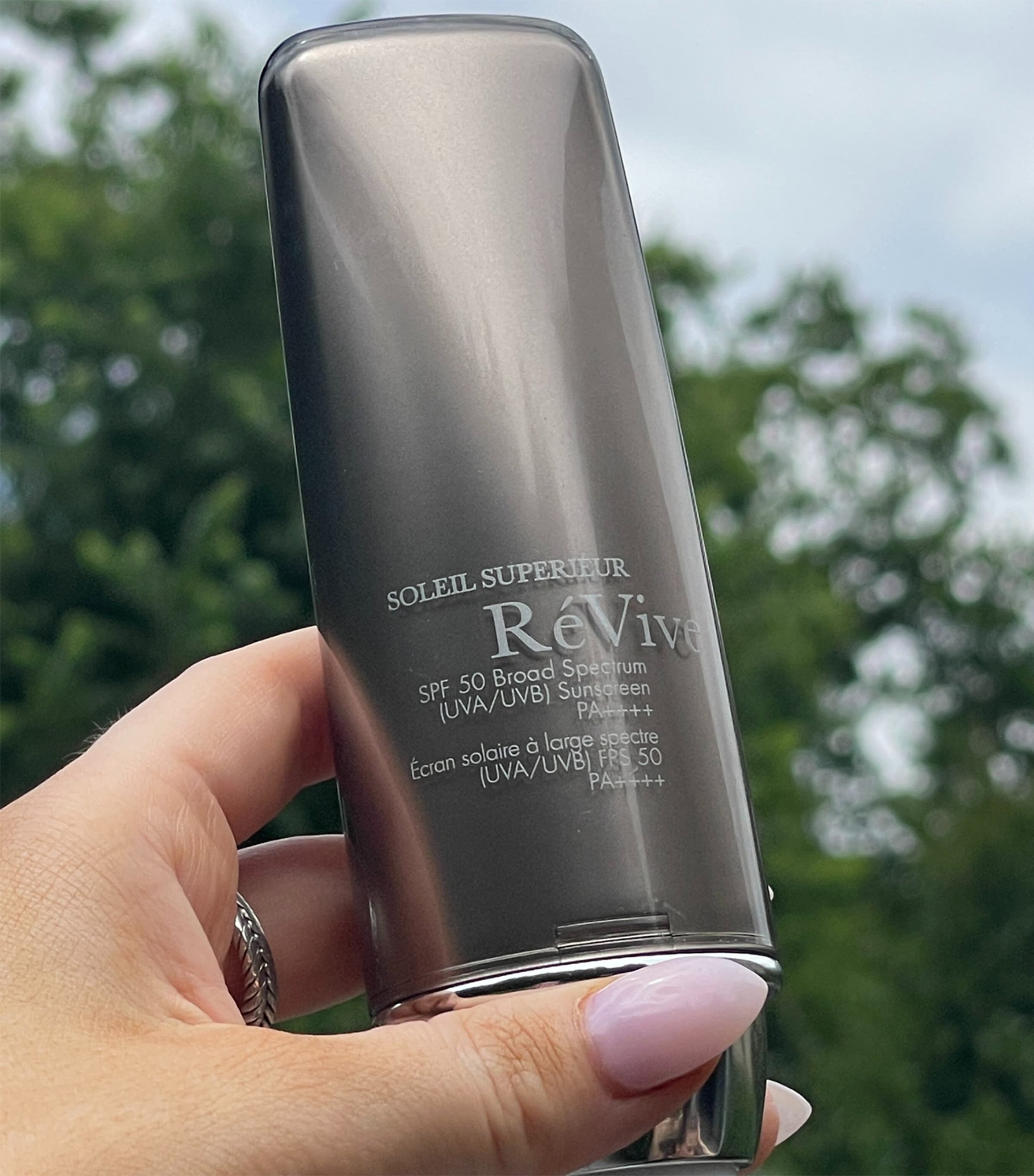 RéVive Soleil Superiéur SPF50 face sunscreen 85g, imported from the UK