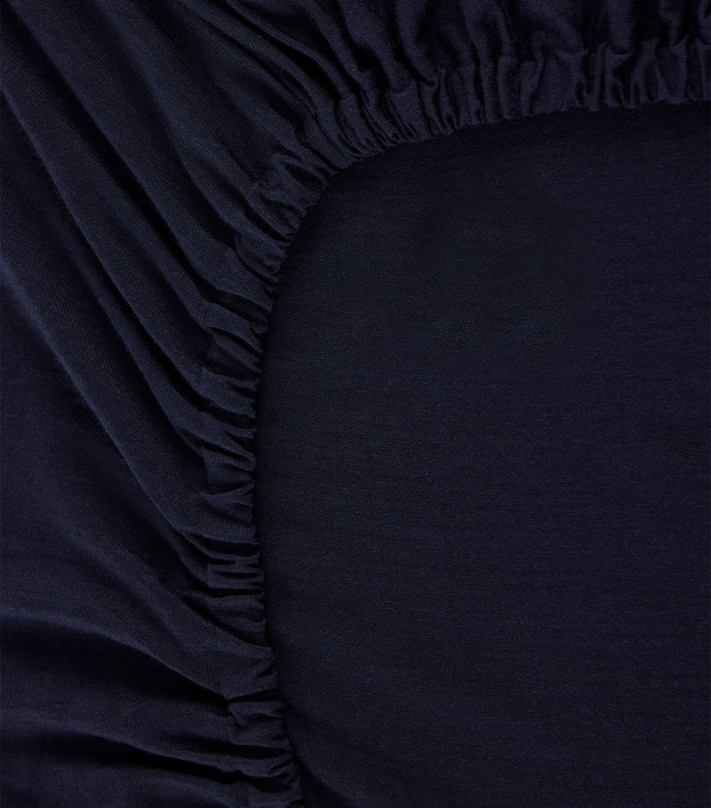 SHLEEP Merino Jersey King Fitted Sheet 150cm x 200cm (British brand)