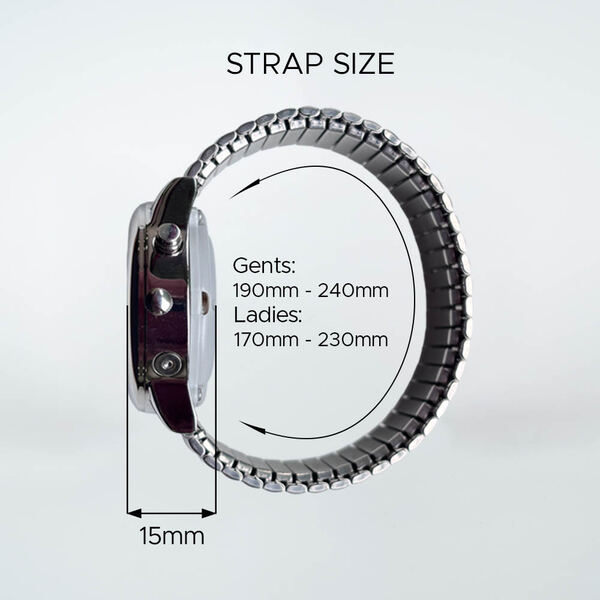Lifemax ladies talking atomic watch expanding band, imported from the UK