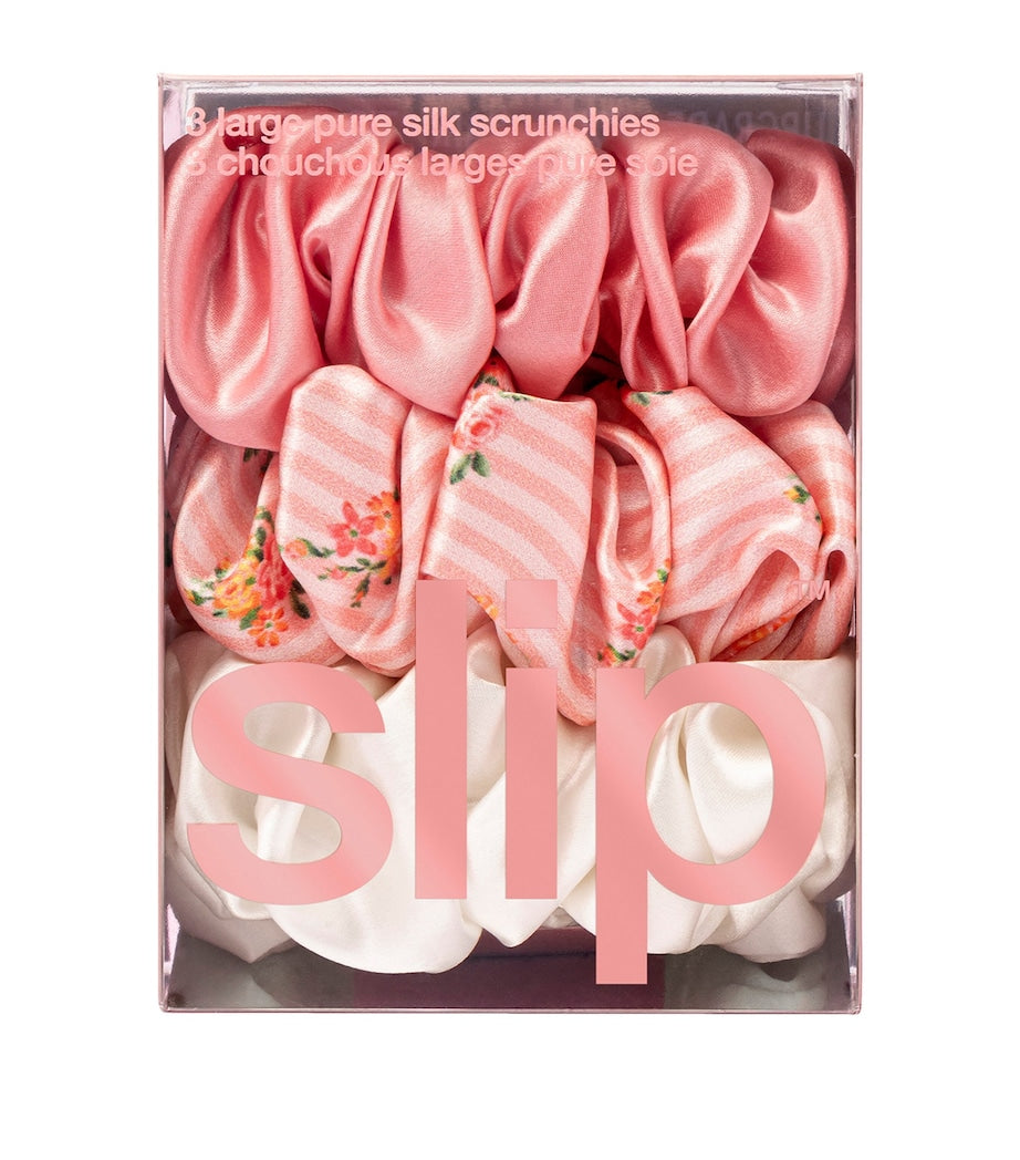 Slip pure silk scrunchies set of 3 (British brand)