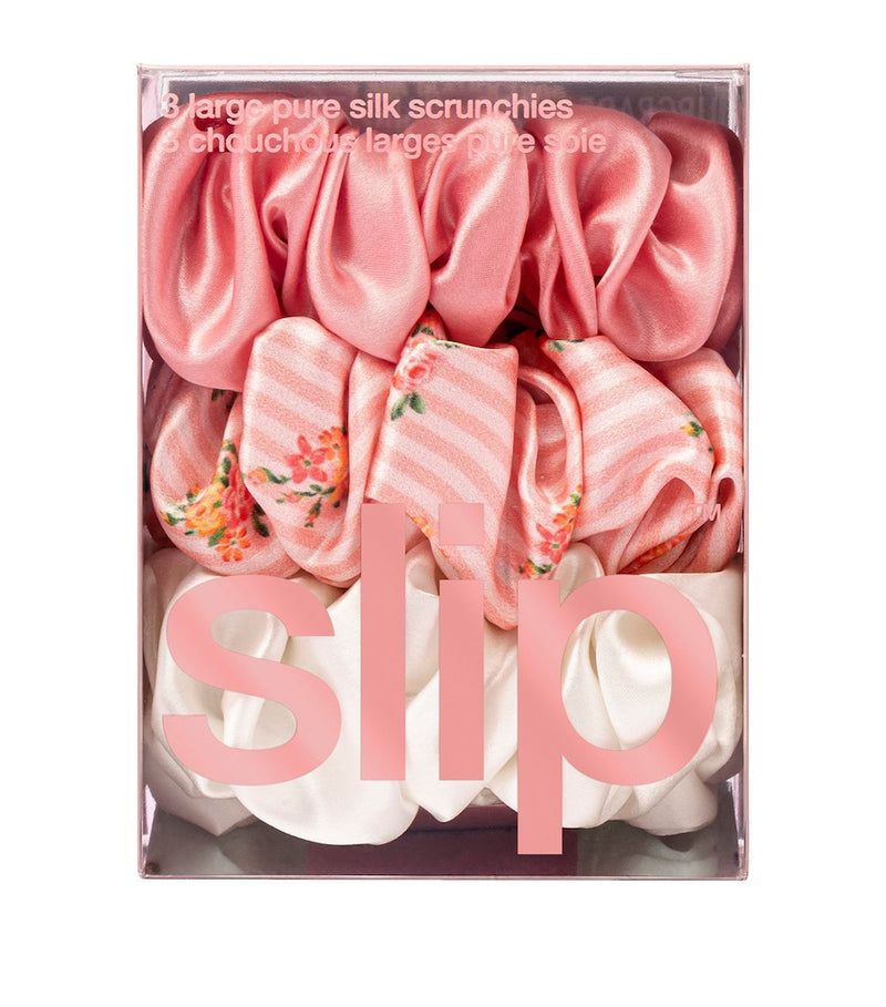 Slip pure silk scrunchies set of 3 (British brand)