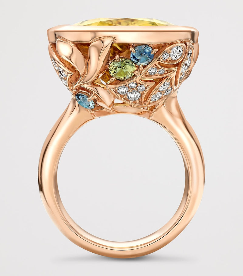 Boodles Palace ring with heliodor, sapphires and diamonds, UK version