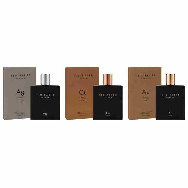 Ted Baker Tonics collection men's EDT trio (British brand)