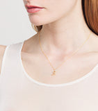 Sophie Bille Brahe yellow gold diamond 'G' necklace - British product