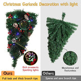 Livingandhome Christmas teardrop swag with lights 60cm, UK version
