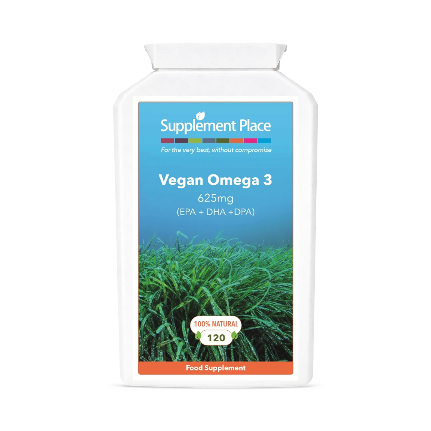 Supplement Place vegan omega 3 capsules 120 count - British product