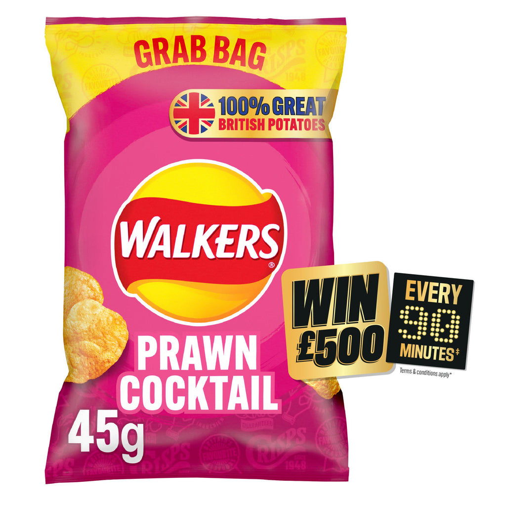 Walkers Prawn Cocktail Crisps 45g