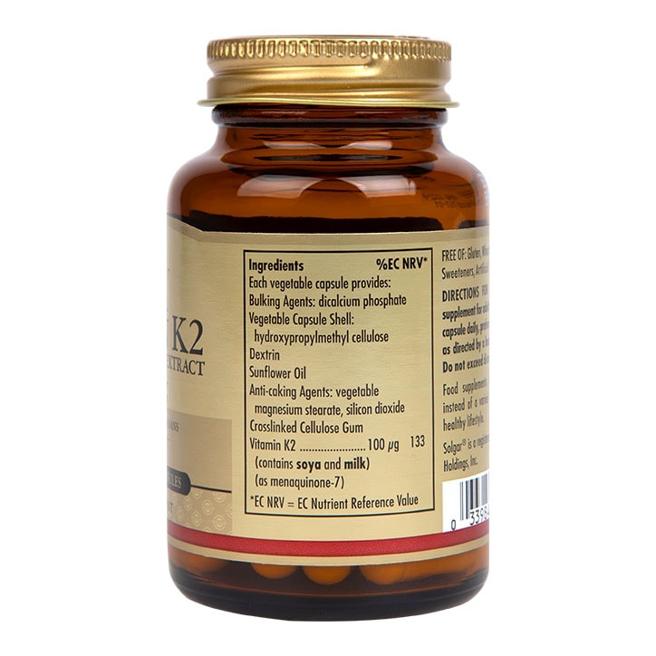 Solgar Vitamin K2 100µg 50 Vegi Capsules