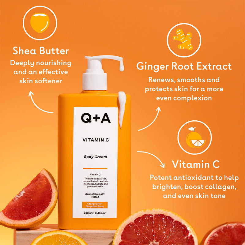Q+A Vitamin C Body Cream 250ml