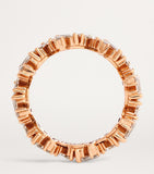 Suzanne Kalan eternity ring rose gold diamonds, imported from the UK