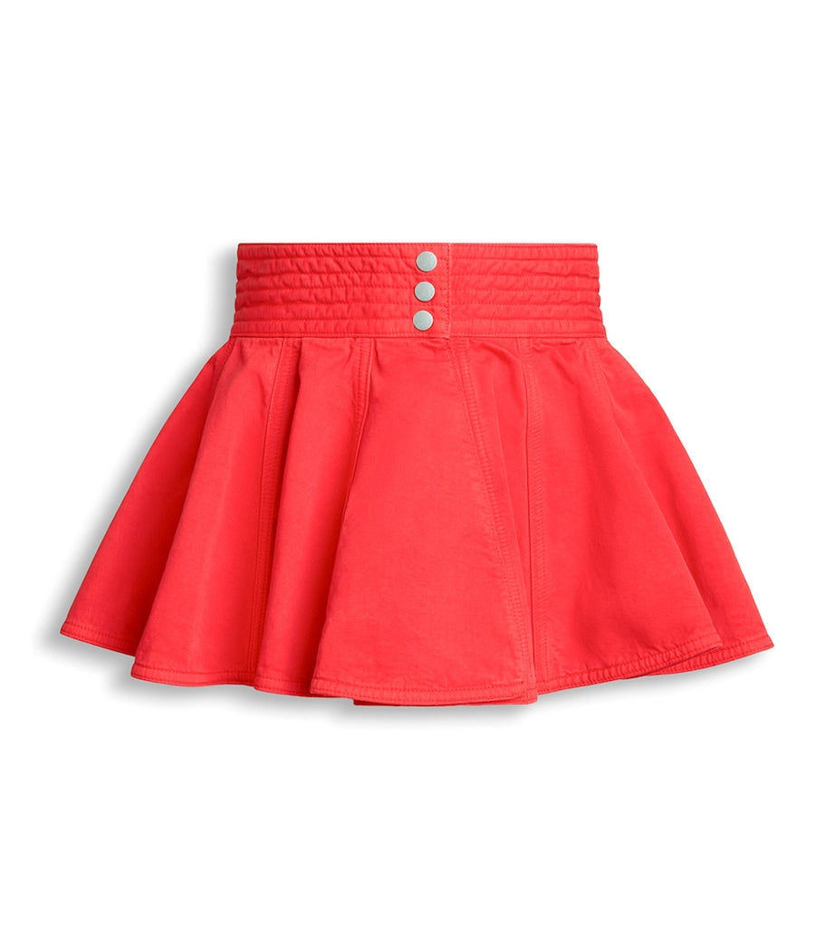 Alaïa denim peplum belt, imported from the UK