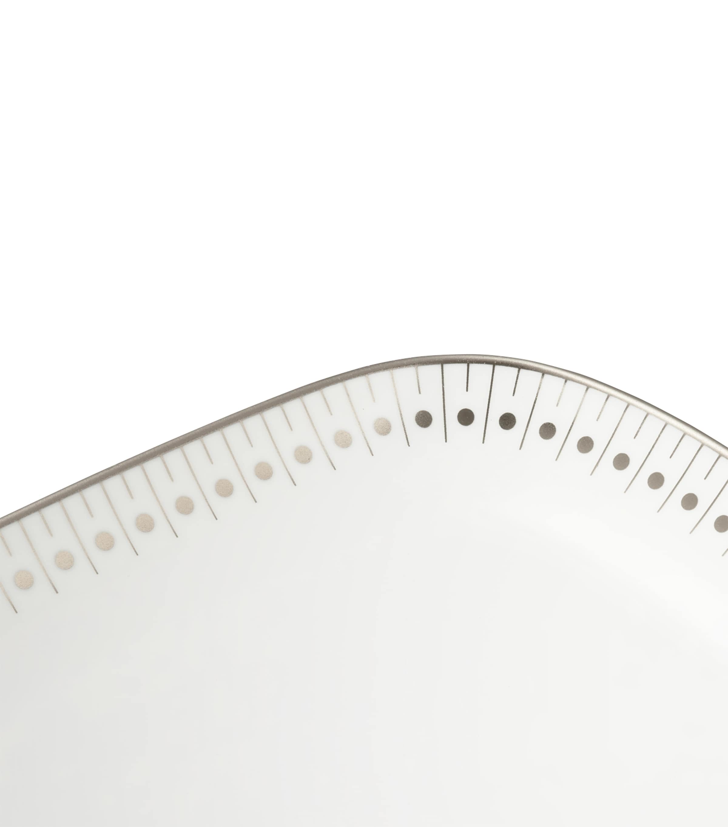 Christofle Malmaison Impériale Platinum cake dish 37cm - British product