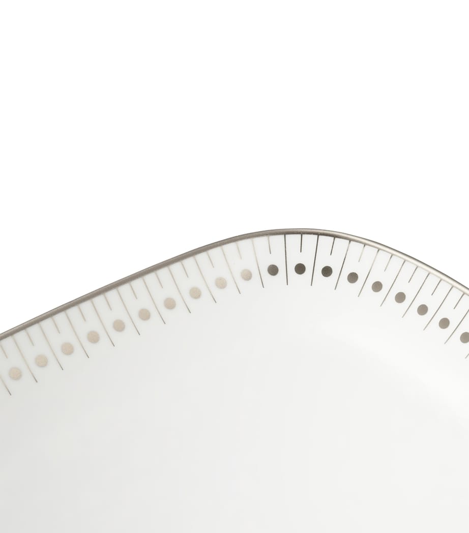 Christofle Malmaison Impériale Platinum cake dish 37cm - British product