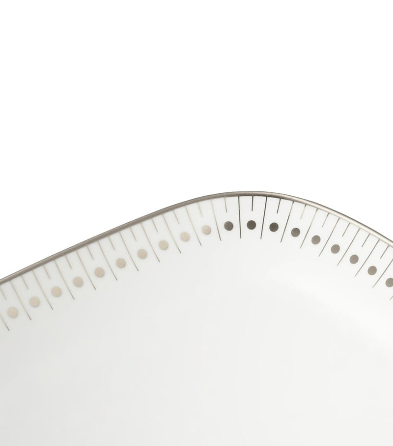 Christofle Malmaison Impériale Platinum cake dish 37cm - British product