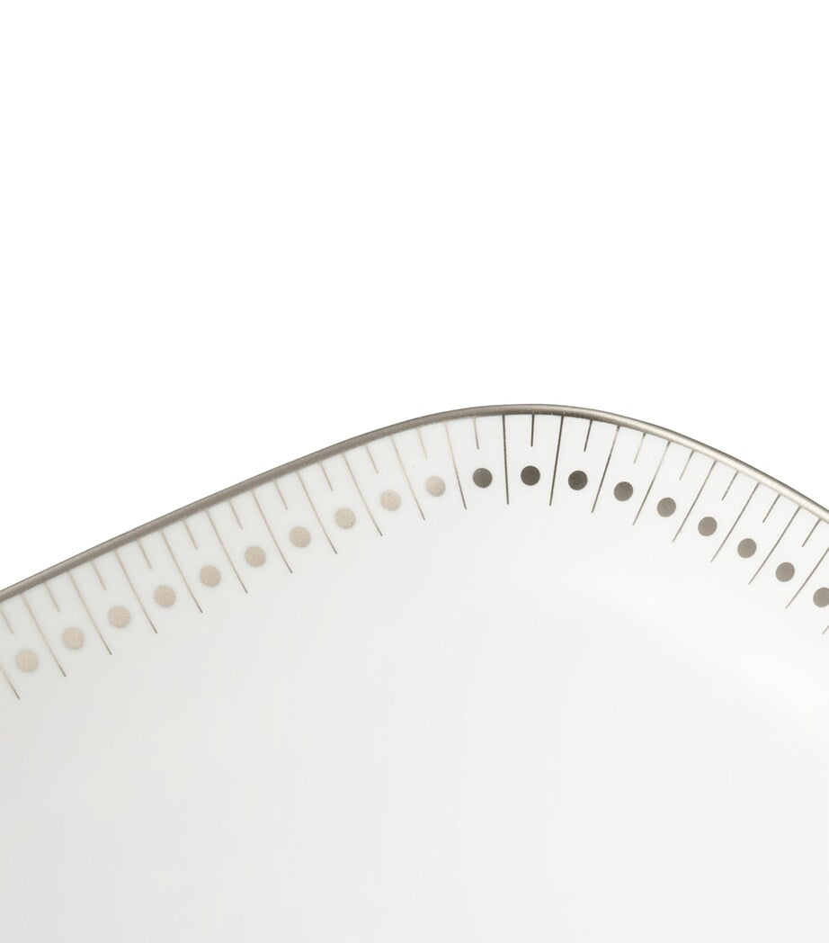 Christofle Malmaison Impériale Platinum cake dish 37cm - British product