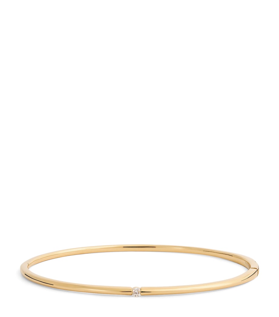Persée small yellow gold diamond Zeus bangle, imported from the UK