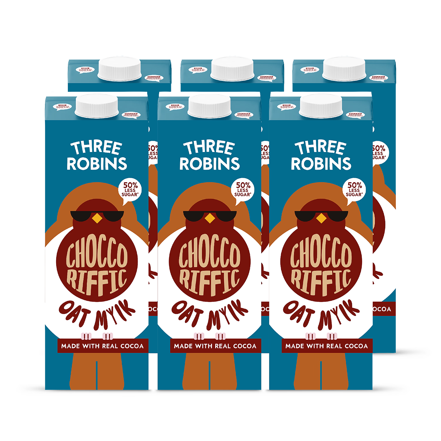 Three Robins Choccoriffic chocolate oat milk 6x1L, UK version