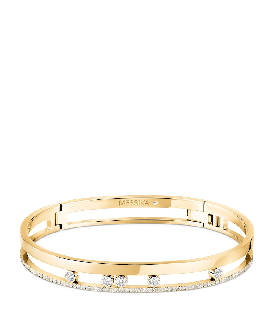 Messika Move Romane yellow gold diamond bangle 0.69ct, UK version