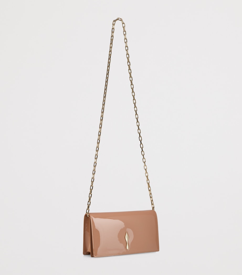 Christian Louboutin Bettina patent leather clutch bag (British brand)