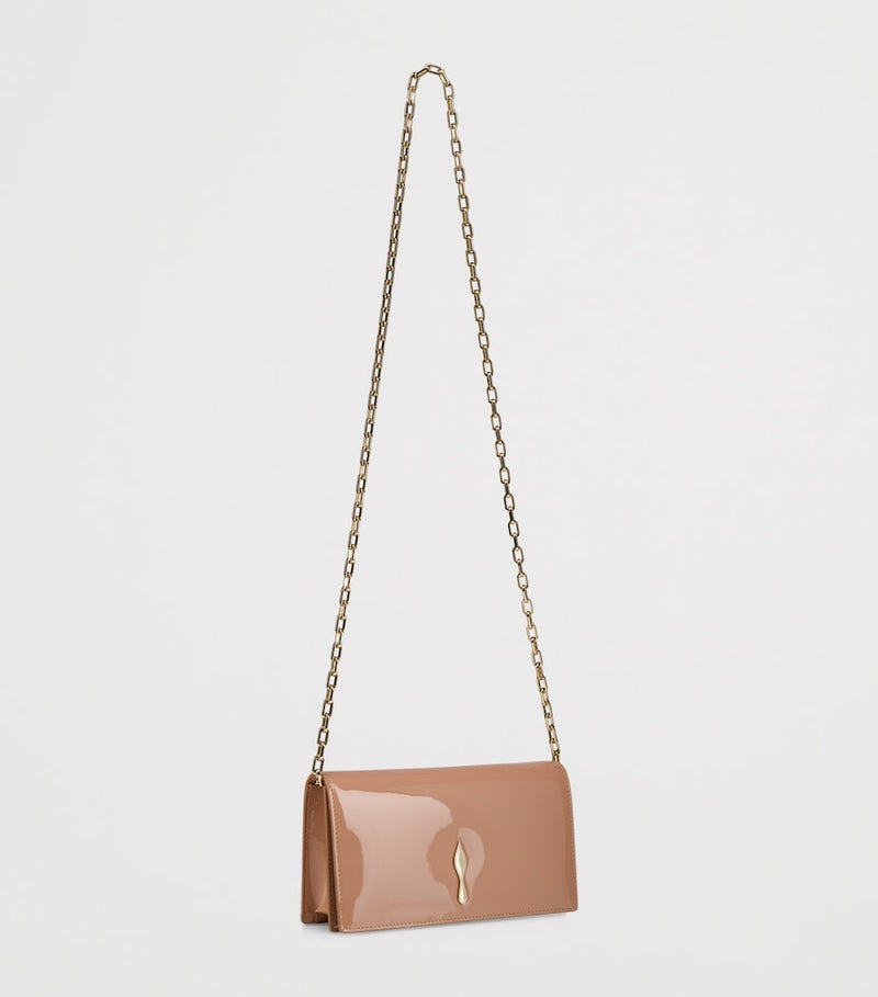 Christian Louboutin Bettina patent leather clutch bag (British brand)